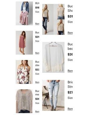 Flash sale! Buckle brand clothing lot. Get it fast! Small 25 No discounts!